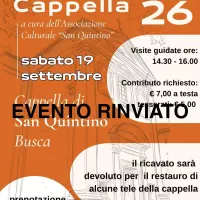 [RINVIATO] Visite guidate alla Cappella di San Quintino